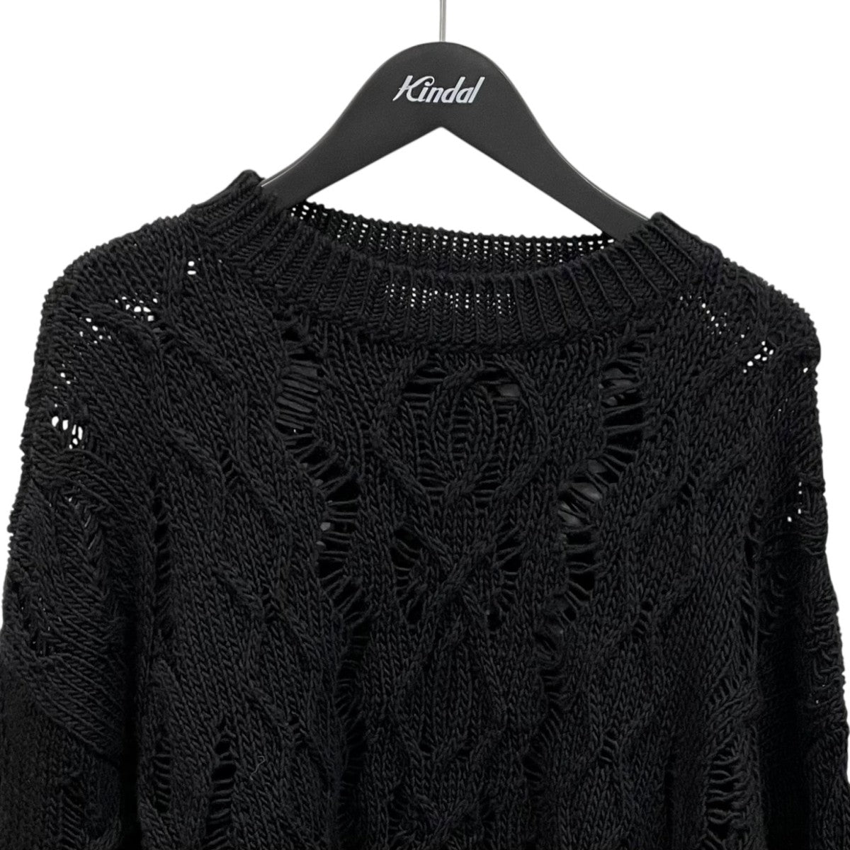 OUR LEGACY CABLE SONAR BLACK JUMPERケーブルニットM4243CB 古着・中古-2枚目のアイテム画像