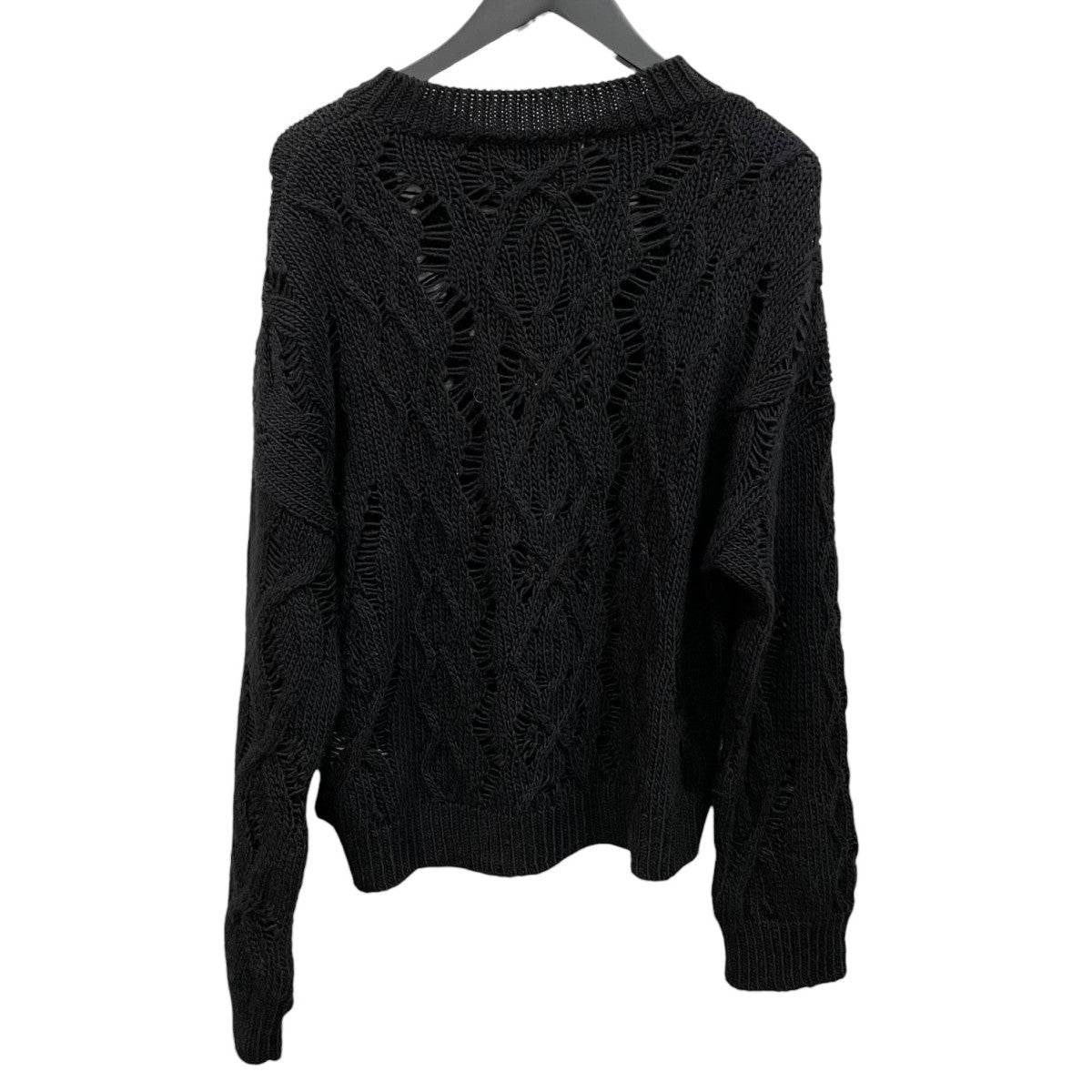 OUR LEGACY CABLE SONAR BLACK JUMPERケーブルニットM4243CB 古着・中古-3枚目のアイテム画像
