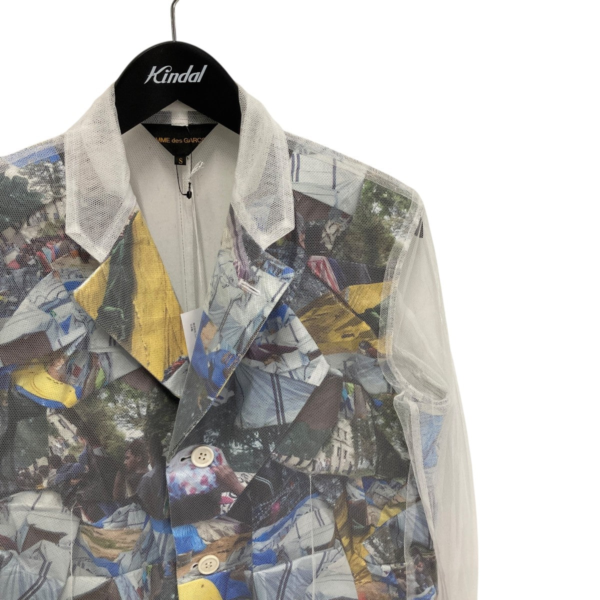 COMME des GARCONS 25SSLayered Mesh Print JacketシアージャケットGO-J038 古着・中古-3枚目のアイテム画像