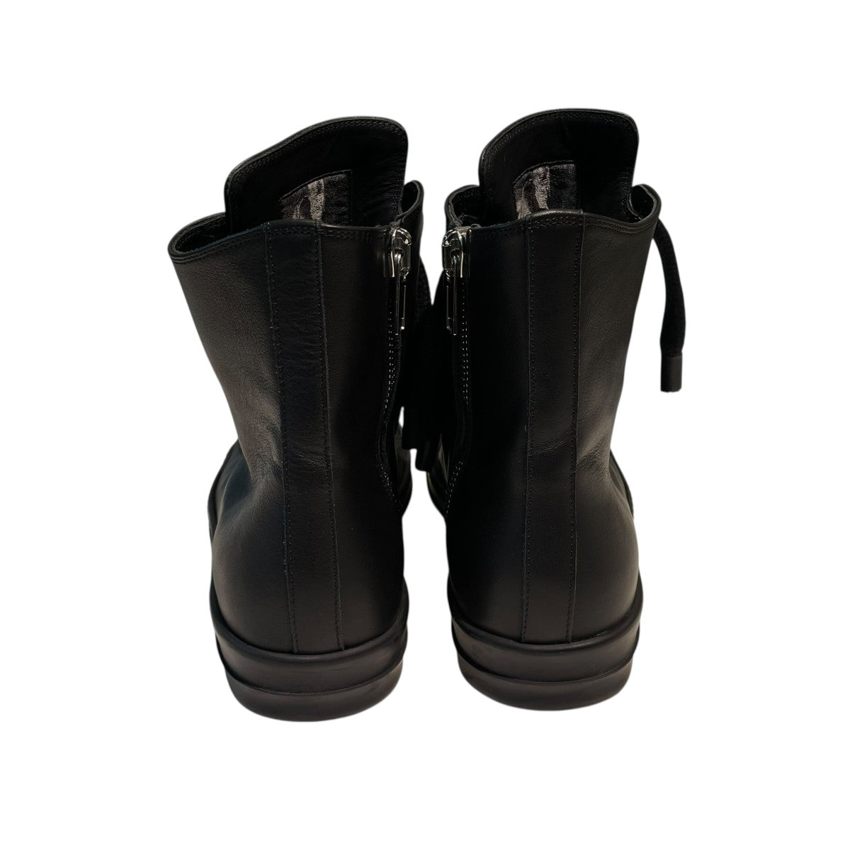 Rick Owens 黒ハイカットブーツ 23.5 RICK OWENS(リックオウエンス) Jumbo laceハイカットスニーカー