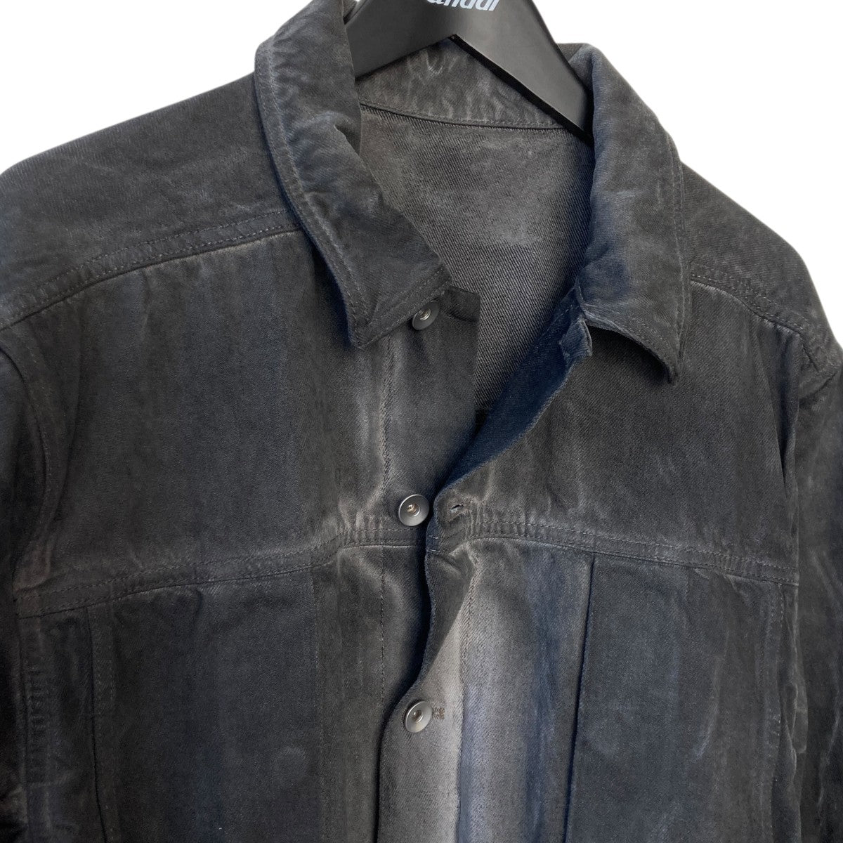 RICK OWENS 24SSLIDO WORKER JACKETデニムジャケットRR01D3704-DK 古着・中古-4枚目のアイテム画像