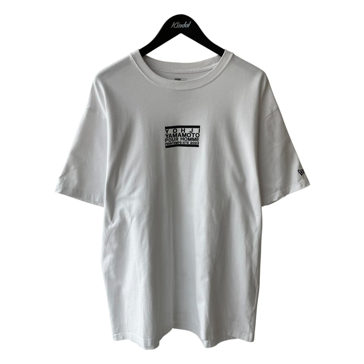 New Era×Yohji Yamamoto pour homme ERASER LOGOTシャツHJ-T93-282 古着・中古-1枚目のアイテム画像