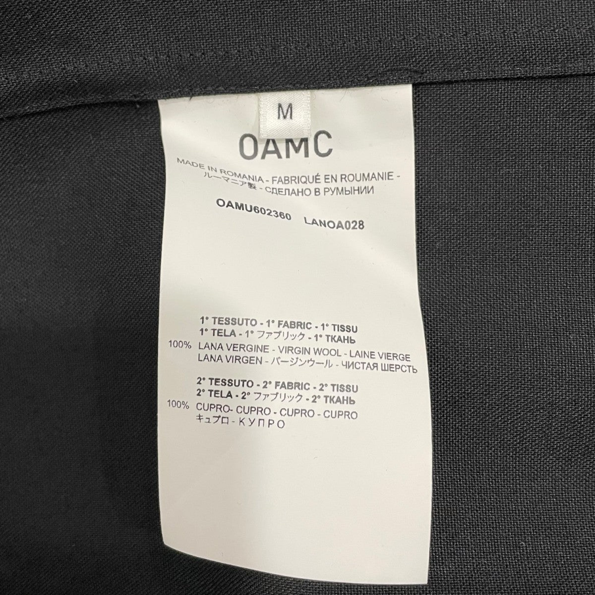 OAMC(オーエーエムシー) シャツジャケットOAMU602360 OAMU602360