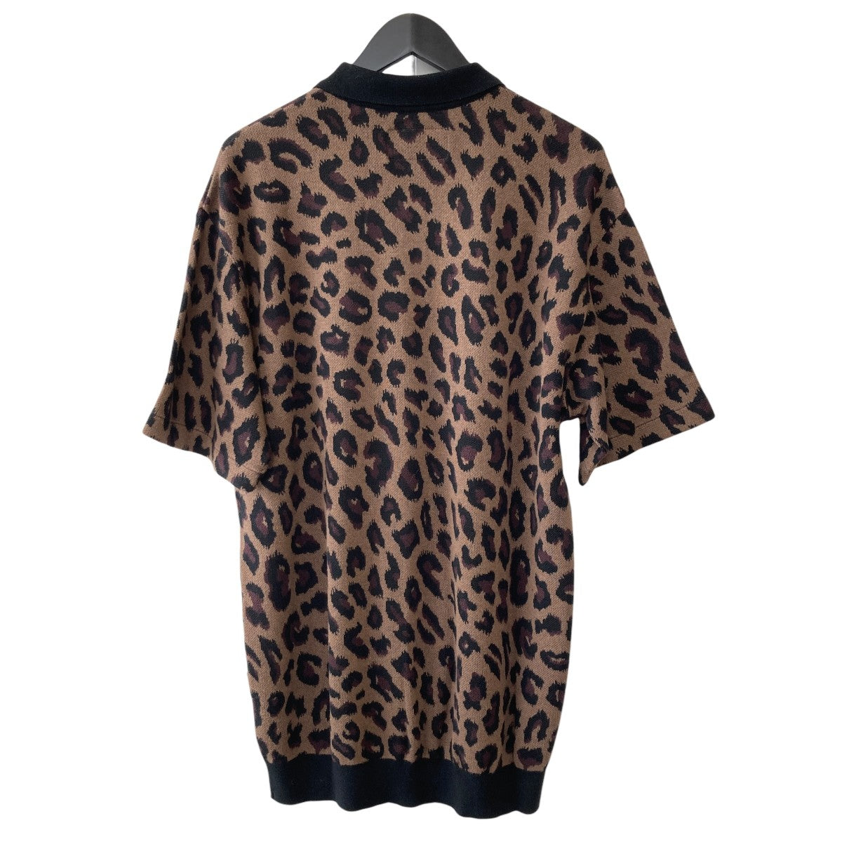 WACKO MARIA 23SSLEOPARD KNIT JACQUARD SHIRT総柄半袖ニットトップス 古着・中古-2枚目のアイテム画像