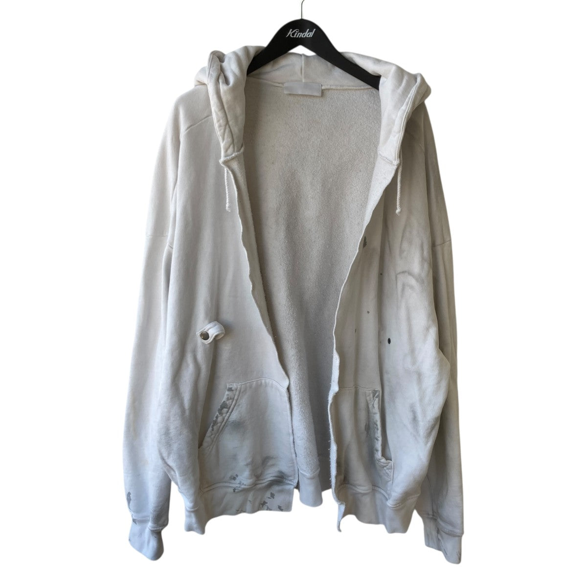 RUBBER BAND HOODIE   DIRTY WHITEパーカー