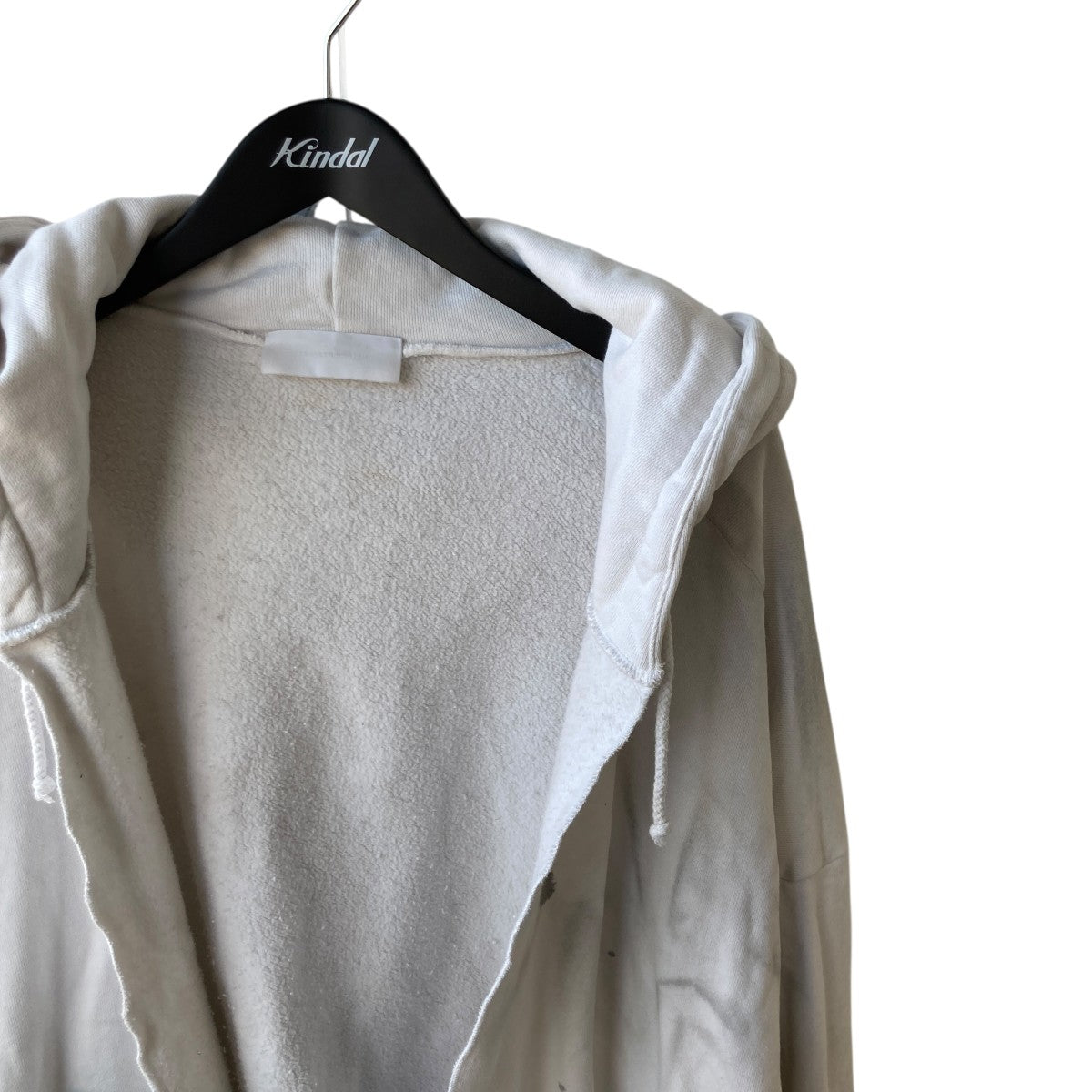 RUBBER BAND HOODIE   DIRTY WHITEパーカー