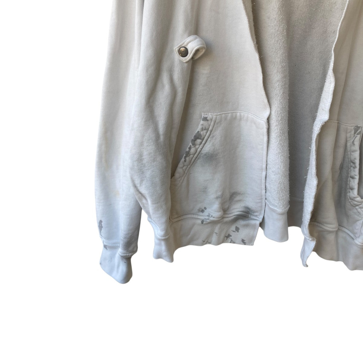 RUBBER BAND HOODIE   DIRTY WHITEパーカー