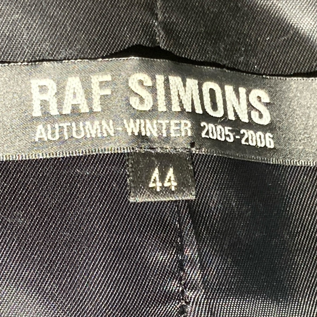 RAF SIMONS(ラフシモンズ) 05AWテーラードジャケット ブラック サイズ