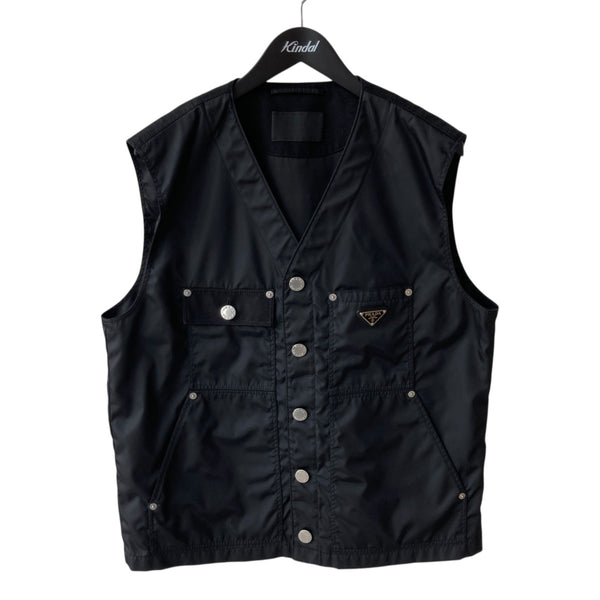 プラダ ベスト  【Aランク】【中古】 PRADA(プラダ) 三角ロゴベストACU1 2024 2115 ACU1 2024 2115 ブラック