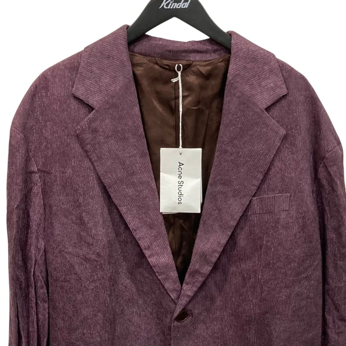 ACNE STUDIOS Single-breasted corduroy jacket2BジャケットFN-MN-SUIT000277/bh0166 古着・中古-2枚目のアイテム画像