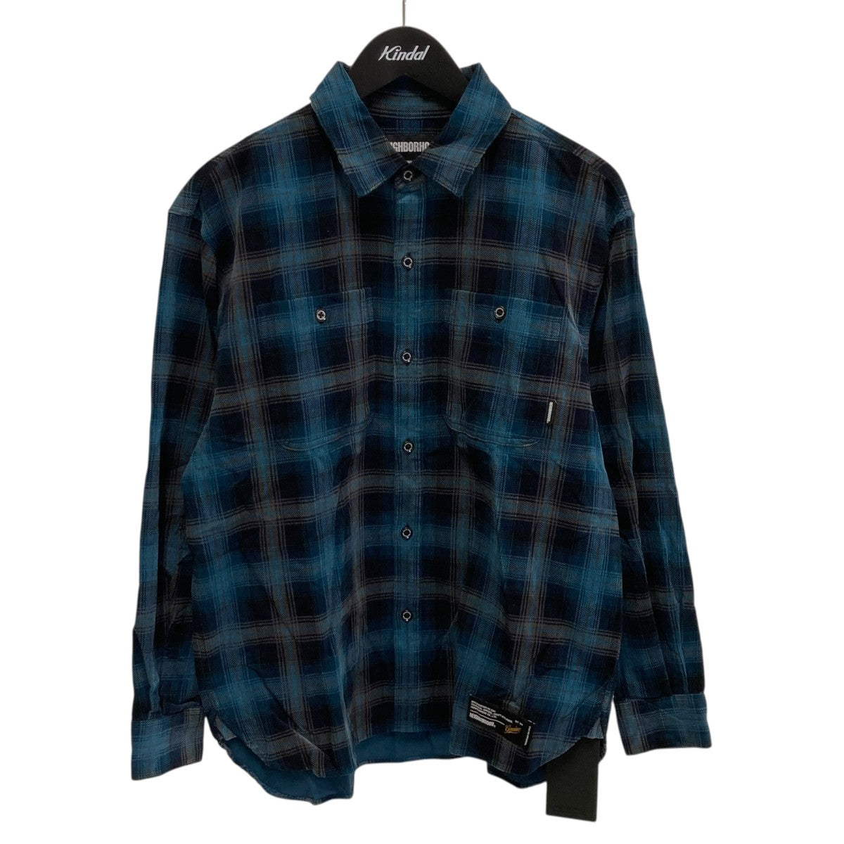 NEIGHBORHOOD 25AWCORDUROY CHECK SHIRT LSチェックシャツ252TSNH-SHM07 古着・中古-1枚目のアイテム画像