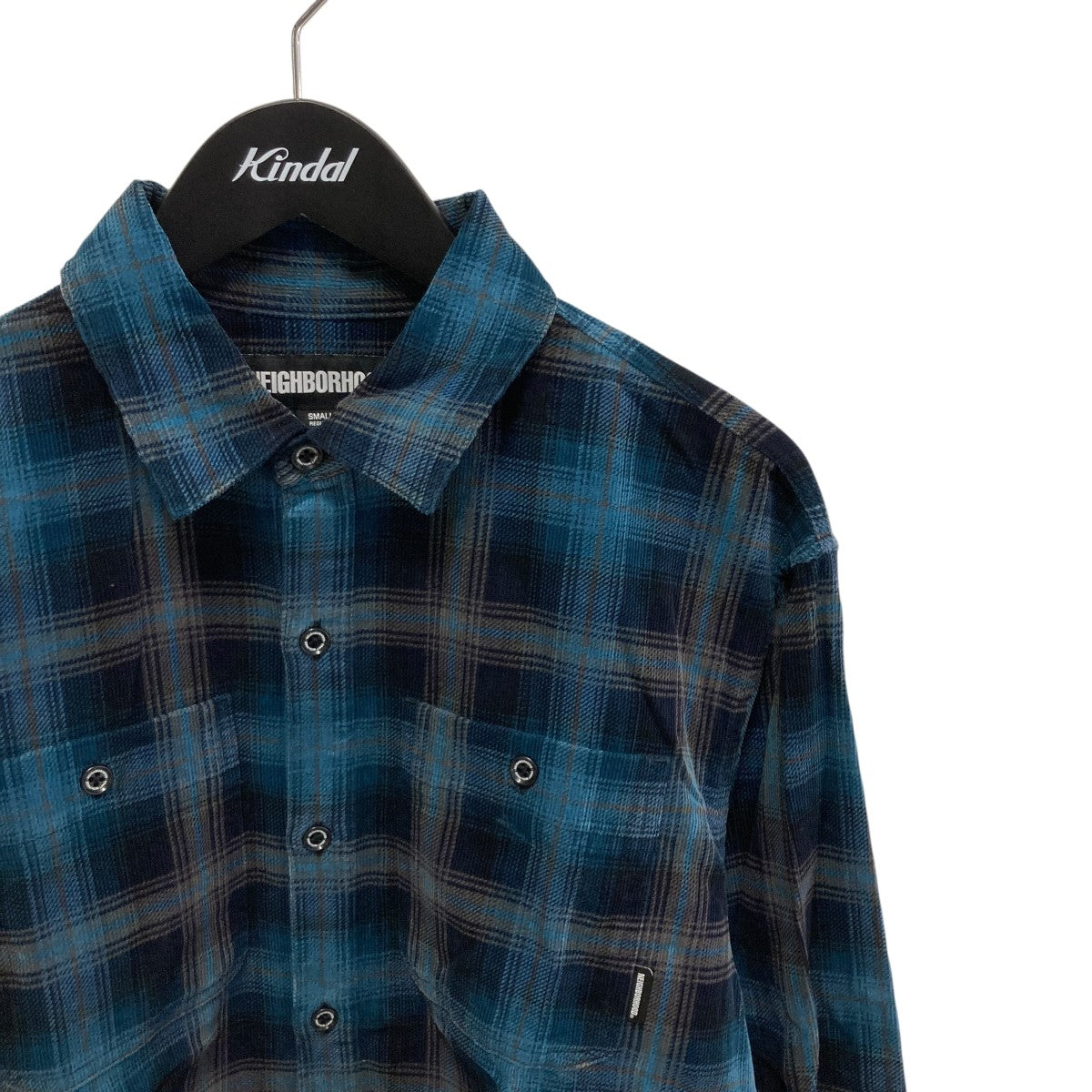NEIGHBORHOOD 25AWCORDUROY CHECK SHIRT LSチェックシャツ252TSNH-SHM07 古着・中古-3枚目のアイテム画像