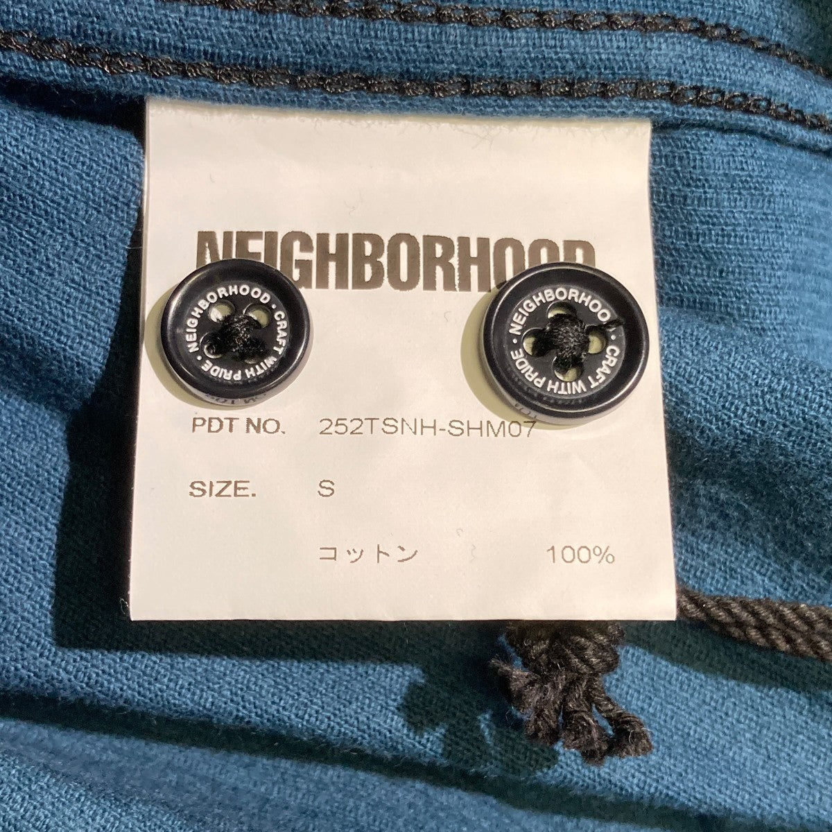 NEIGHBORHOOD 25AWCORDUROY CHECK SHIRT LSチェックシャツ252TSNH-SHM07 古着・中古-5枚目のアイテム画像