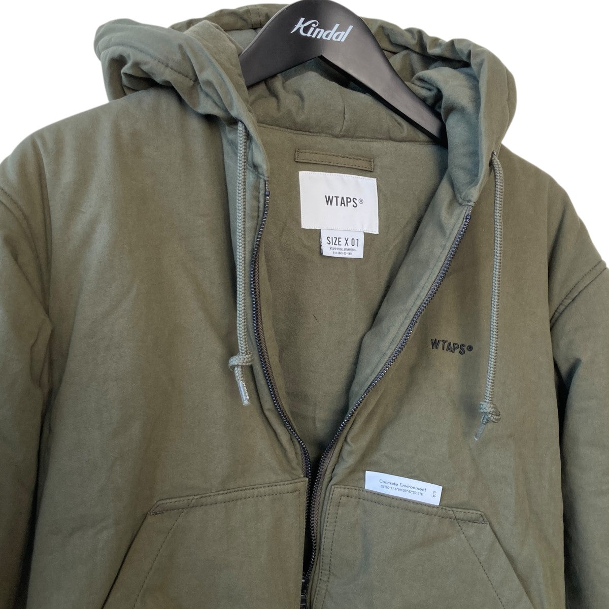 WTAPS PUFF D00M JACKET COTTON． WEATHER中綿ジップアップジャケット252TQDT-JKM01 古着・中古-4枚目のアイテム画像