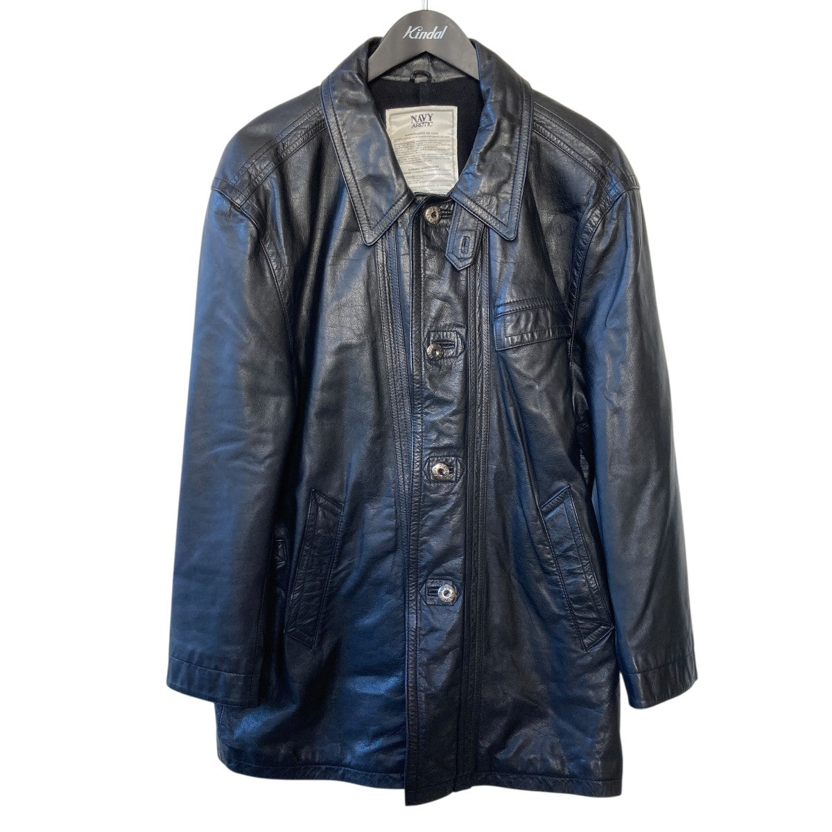 NAVY ARCTIC C．P COMPANYレザーコート330001