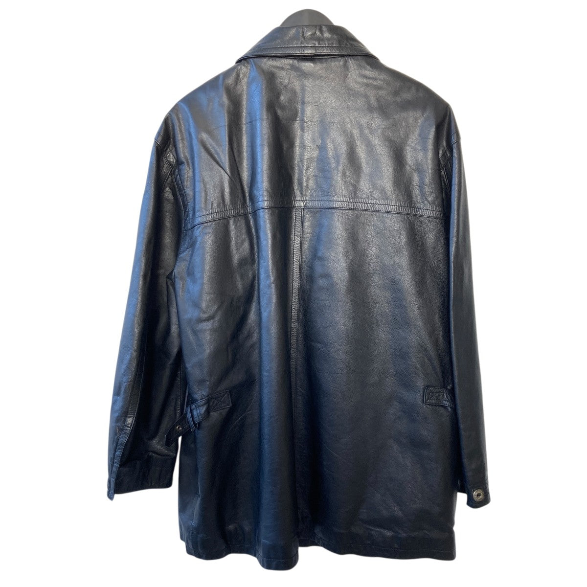 NAVY ARCTIC C．P COMPANYレザーコート330001 古着・中古-2枚目のアイテム画像