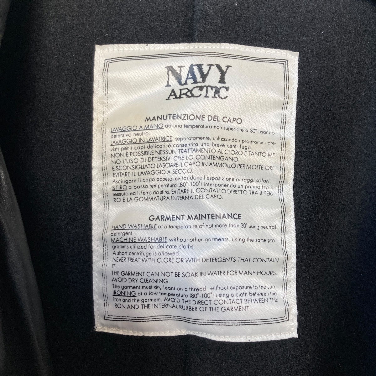 NAVY ARCTIC C．P COMPANYレザーコート330001 古着・中古-9枚目のアイテム画像
