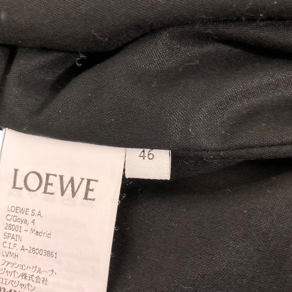 タイムセール　ロエベ ラムスキン シングルライダース 38 LOEWE（ロエベ） ラムレザー ライダースジャケット ラムスキン