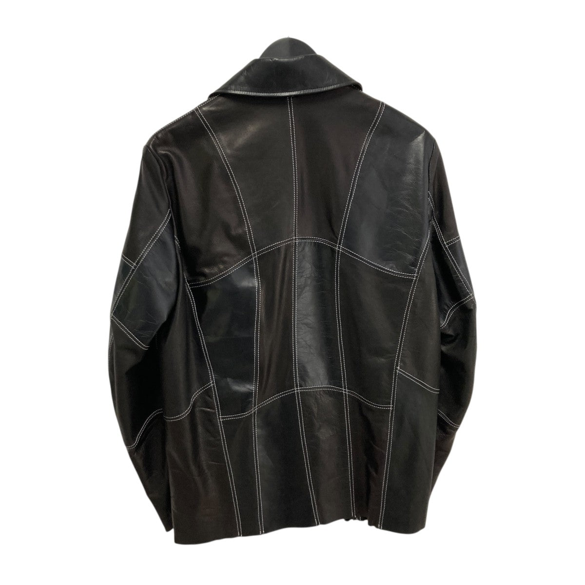 PATCHWORK LEATHER CAR COATレザージャケットNF232J03