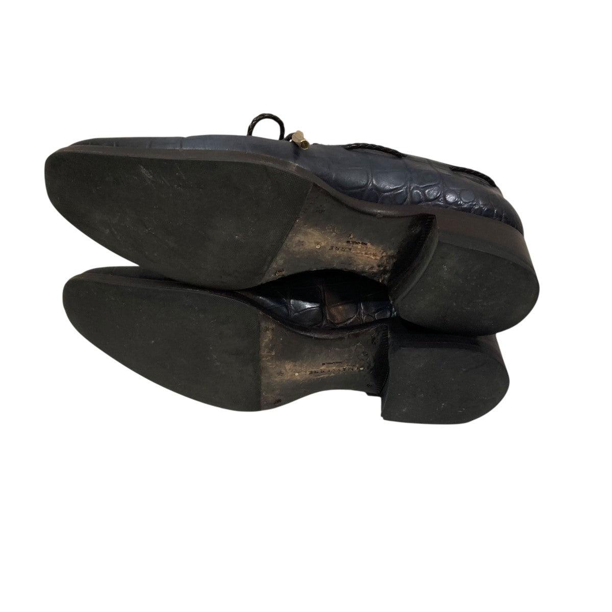 DARK BLUE LOAFER MADE OF LEATHERローファー