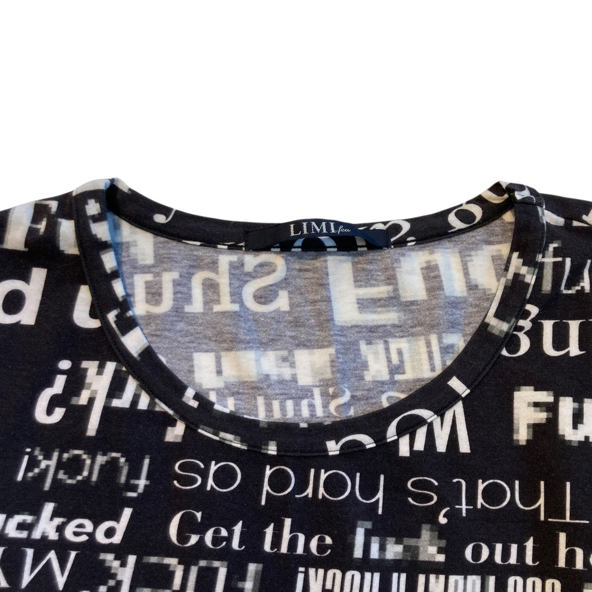 LIMI feu(リミフゥ) ロングカットソーLX-T93-050 LX-T93-050 ブラック