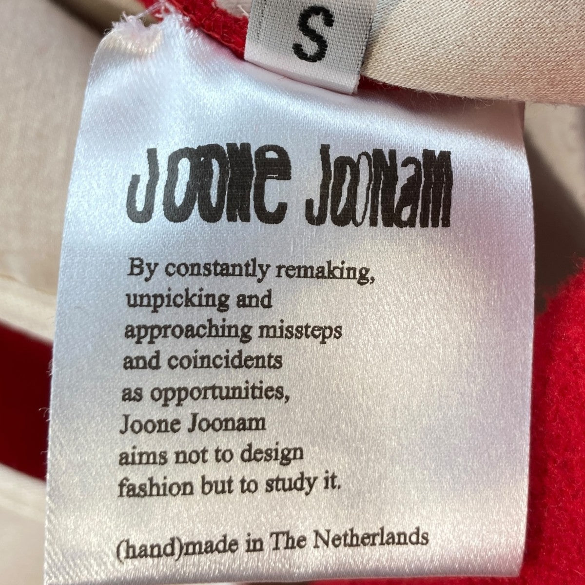 JOONE JOONAM 25AWChopped O-Trouserタック クロップドパンツ 古着・中古-8枚目のアイテム画像
