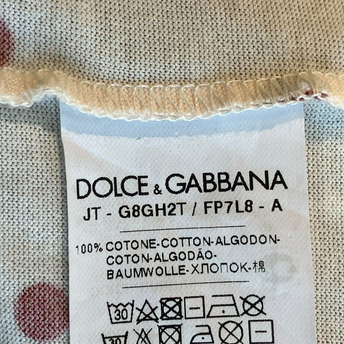 DOLCE ＆ GABBANA TシャツG8GH2T 古着・中古-6枚目のアイテム画像