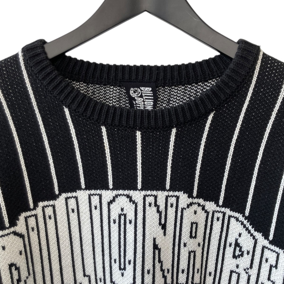 BILLIONAIRE BOYS CLUB STRIPE SWEATER BBCストライプニットセーターBBCJP243K008 古着・中古-3枚目のアイテム画像