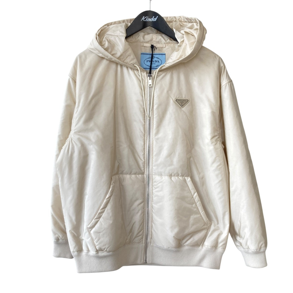 PRADA Re-Nylon PIUMA JACKETジップアップ中綿フーデッドブルゾン292212 古着・中古-1枚目のアイテム画像