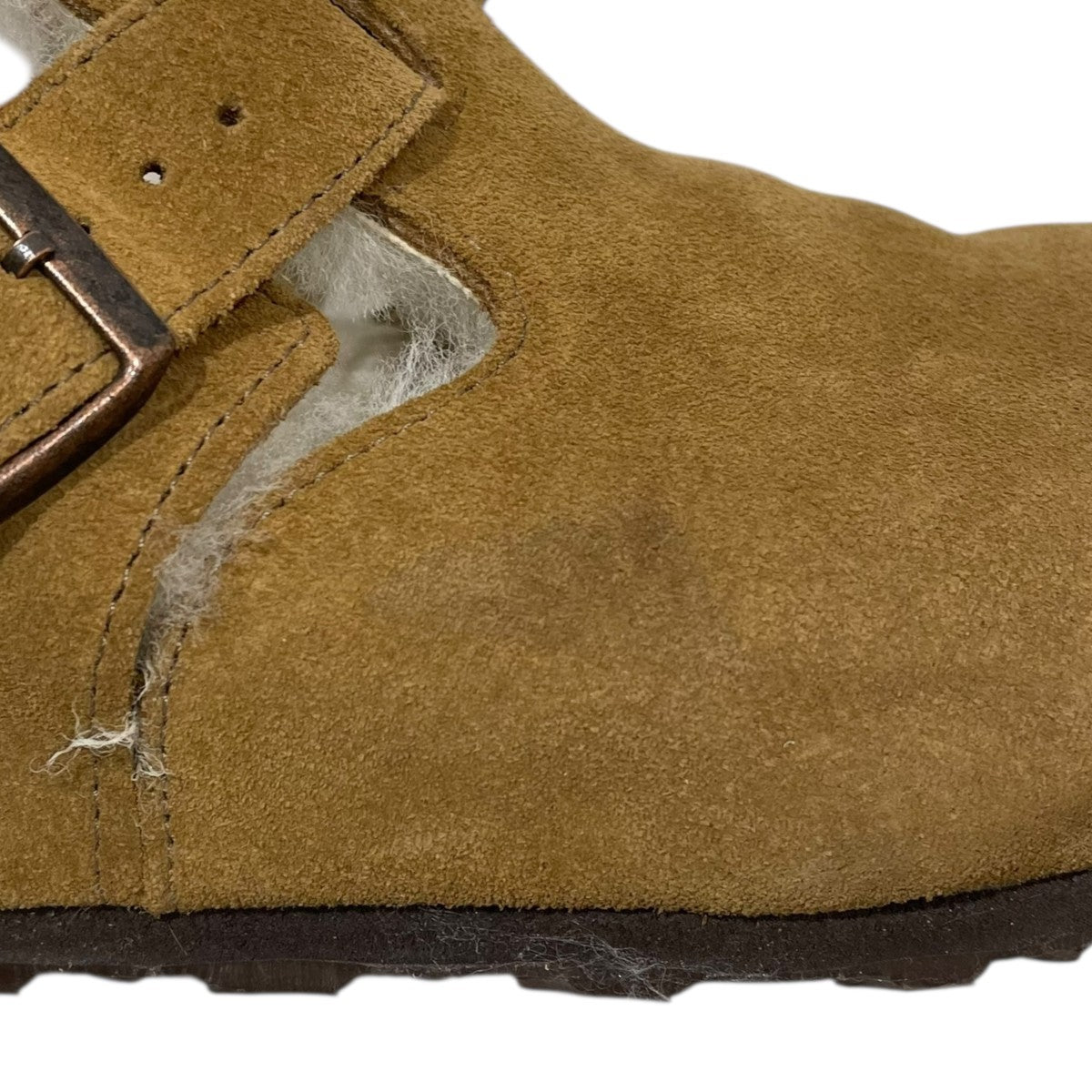 BIRKENSTOCK(ビルケンシュトック) 内ボアスウェードスリッポンシューズ