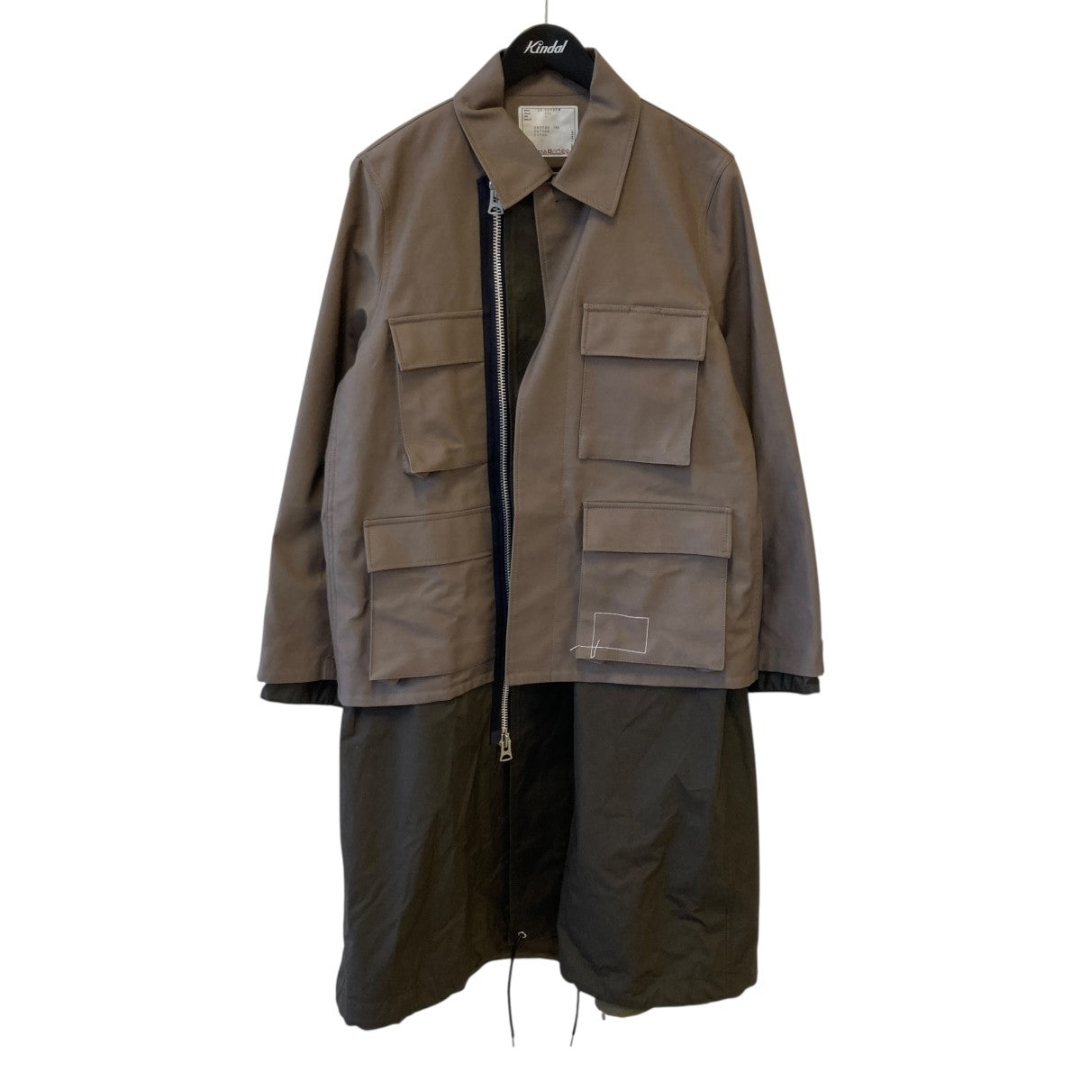 sacai×WTAPS 25SSCotton Back Satin COATモッズコート25-03692M 古着・中古-1枚目のアイテム画像
