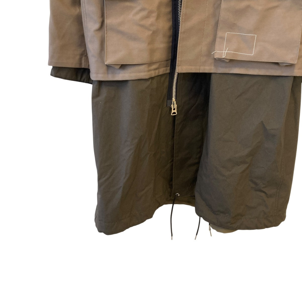 sacai×WTAPS 25SSCotton Back Satin COATモッズコート25-03692M 古着・中古-4枚目のアイテム画像