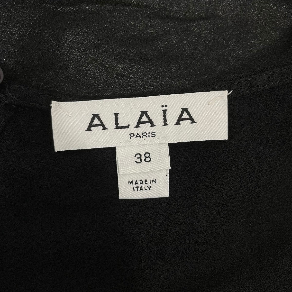 ALAIA Georgette BodysuitボディスーツAA9H0492T666A 古着・中古-5枚目のアイテム画像