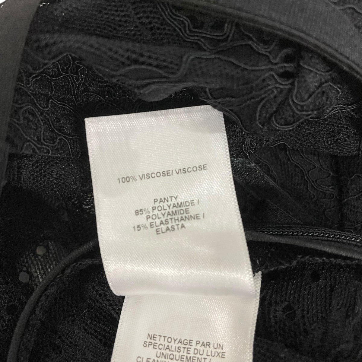 ALAIA Georgette BodysuitボディスーツAA9H0492T666A 古着・中古-6枚目のアイテム画像