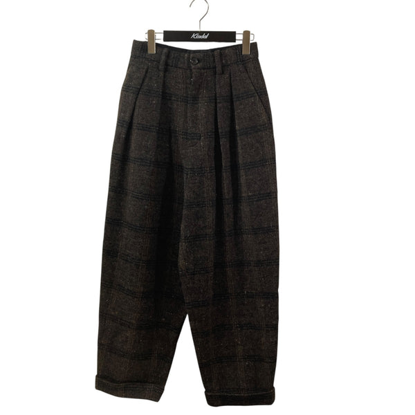 FUMIKA UCHIDA(フミカウチダ) laid Nep Tweed DAD PANTSチェック