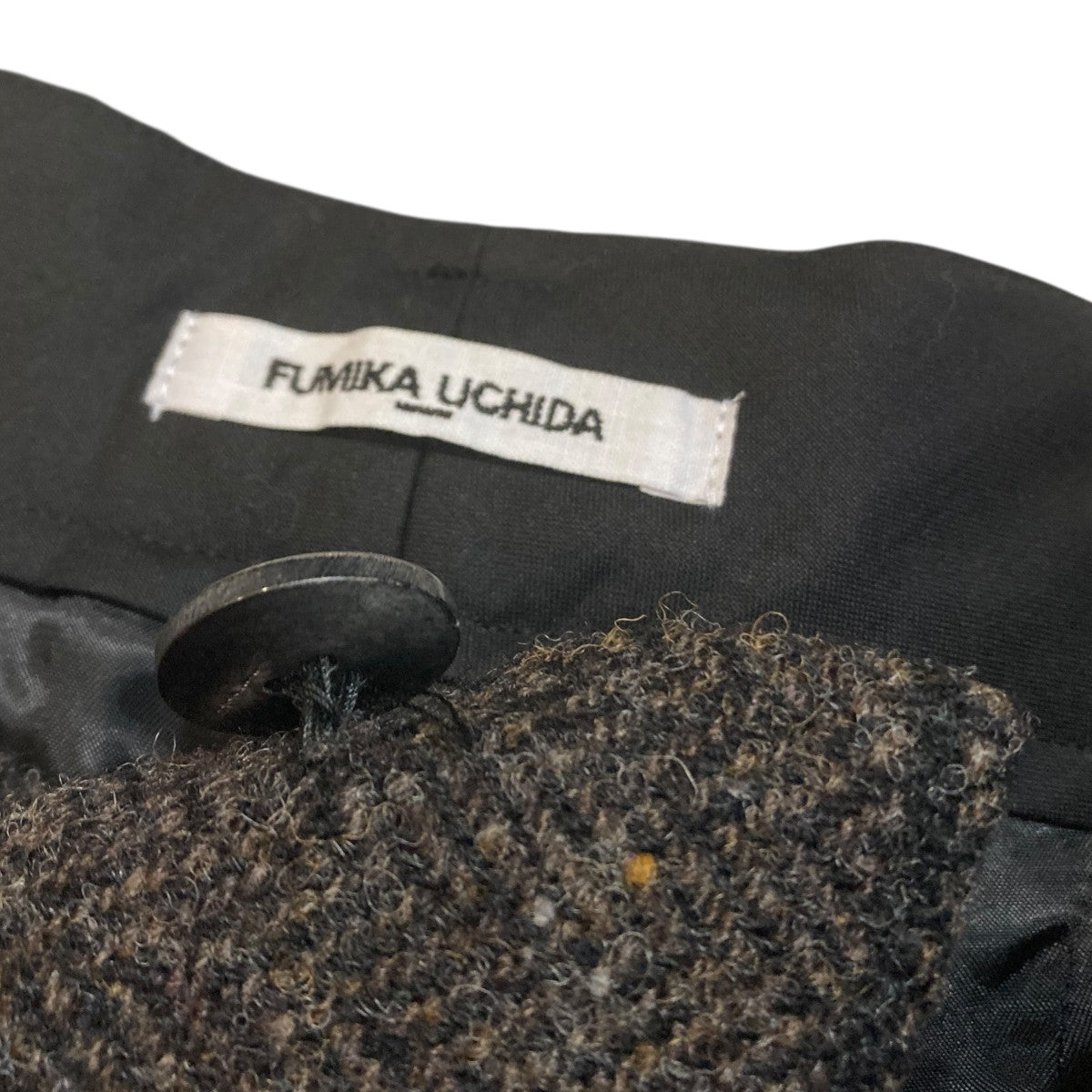 laid Nep Tweed DAD PANTSチェックチェックパンツFU-O-PT003