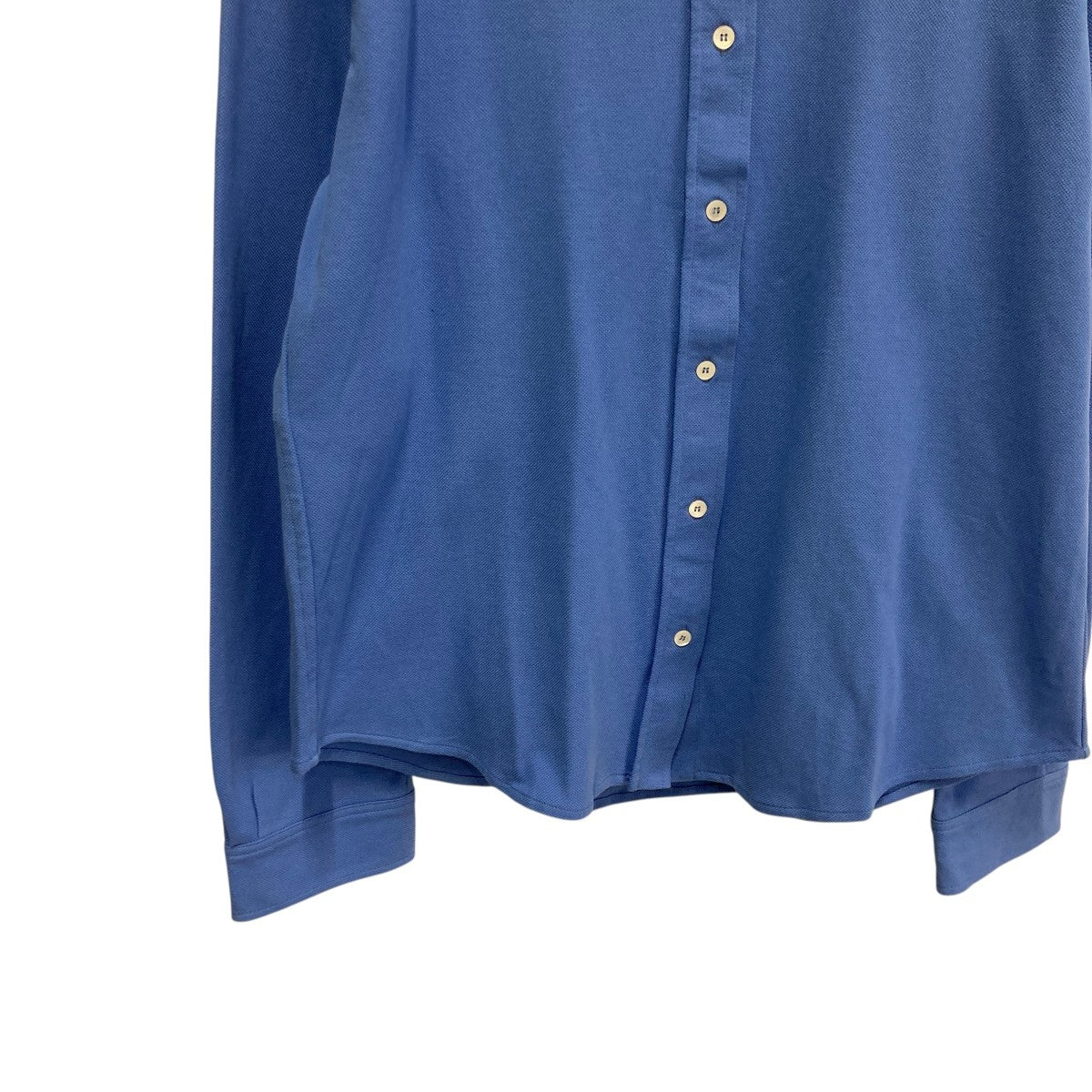 未使用品【定価24 万円】 25AWPeriwinkle Blue Cotton Pique Shirtシャツ新品　miumiuミュウミュウ MIU MIU(ミュウミュウ) 25AWPeriwinkle Blue Cotton Pique Shirtシャツ