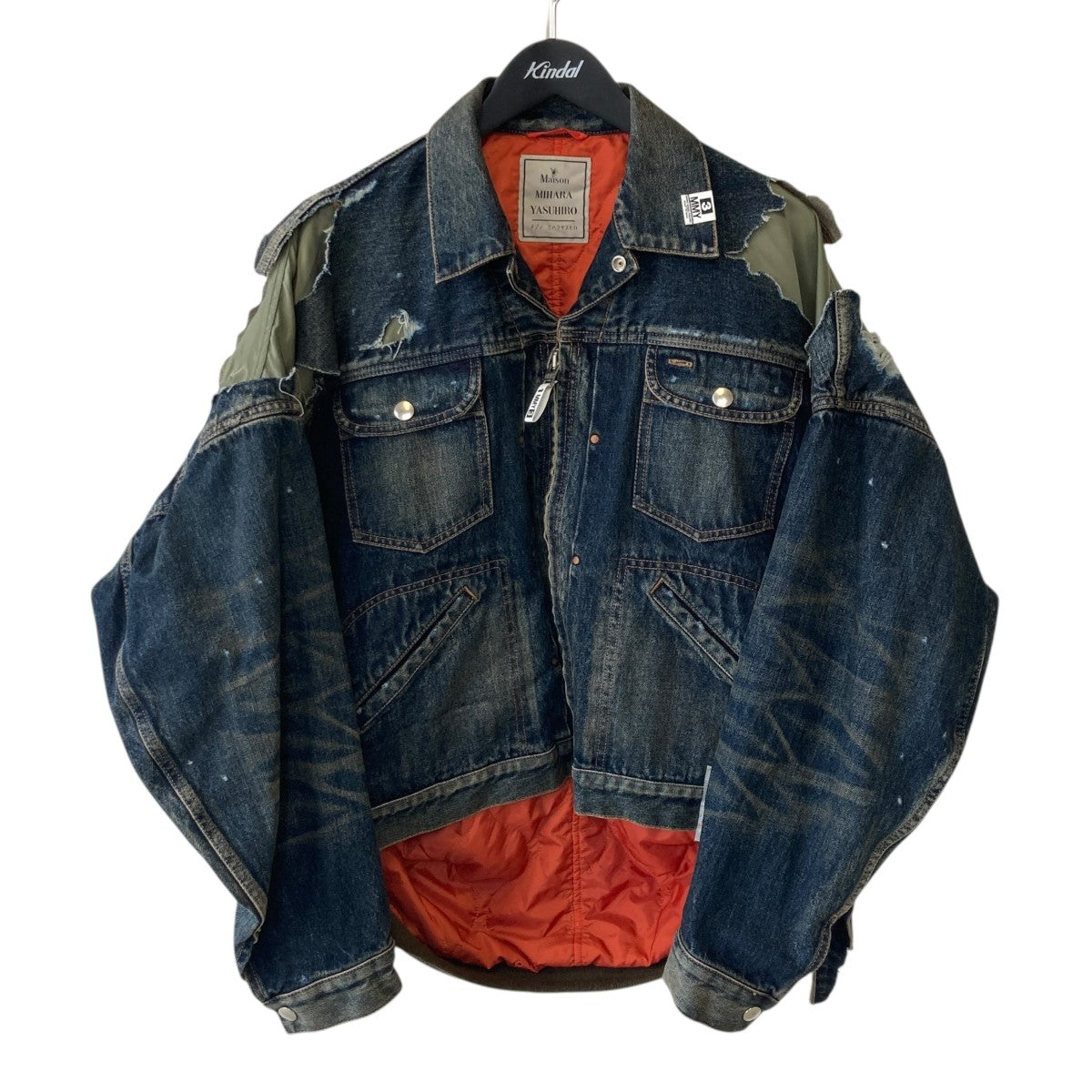 Maison MIHARA YASUHIRO 24AWLAYERED DENIM JACKETデニムジャケットJ13BL121 古着・中古-1枚目のアイテム画像