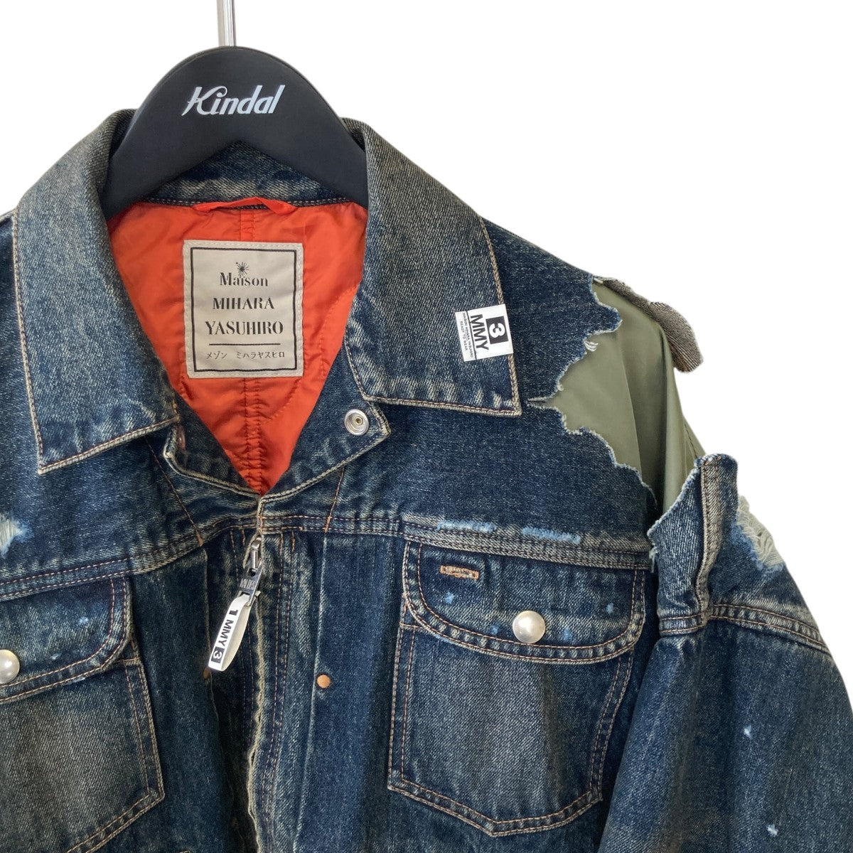 Maison MIHARA YASUHIRO 24AWLAYERED DENIM JACKETデニムジャケットJ13BL121 古着・中古-3枚目のアイテム画像