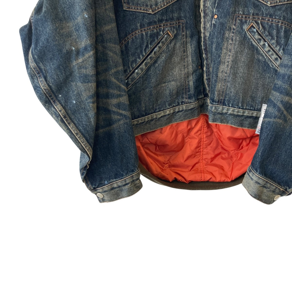 Maison MIHARA YASUHIRO 24AWLAYERED DENIM JACKETデニムジャケットJ13BL121 古着・中古-4枚目のアイテム画像