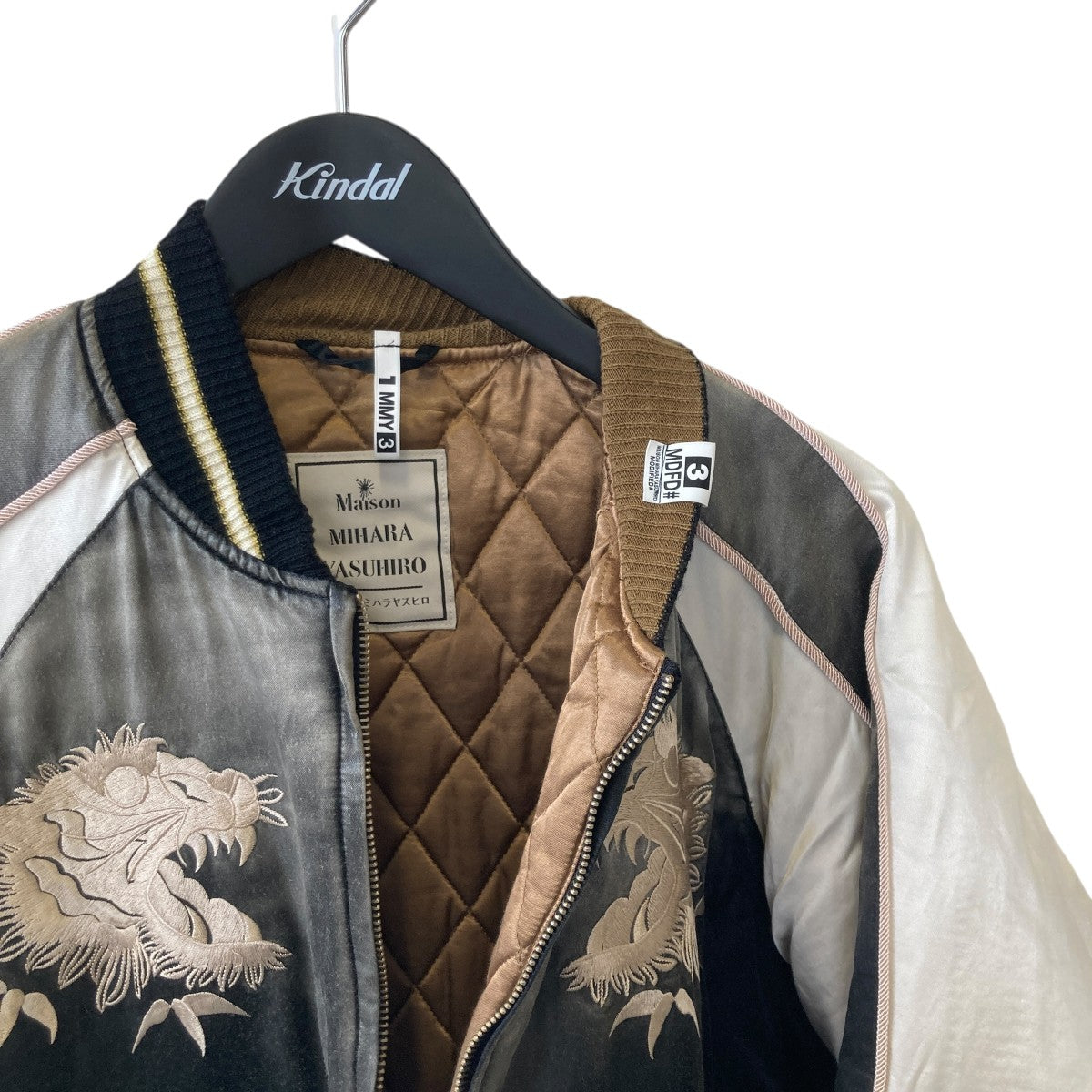 Maison MIHARA YASUHIRO SOUVENIR JACKETスカジャンJ13BL141 古着・中古-3枚目のアイテム画像