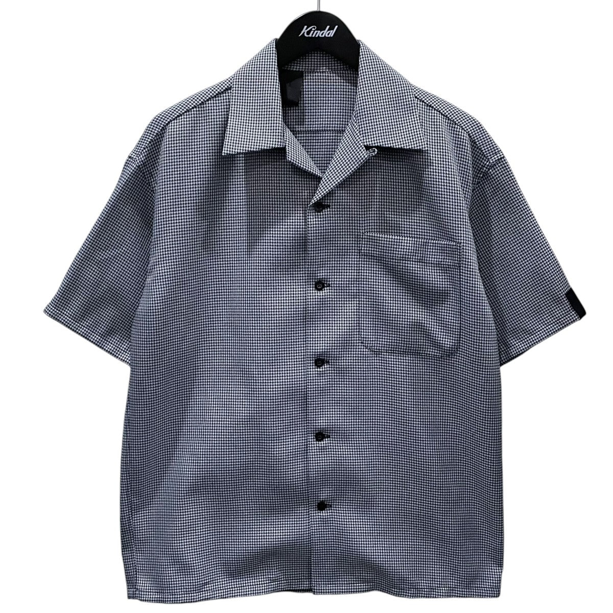 N．HOOLYWOOD 24SS ハウンドトゥースチェック柄オープンカラー半袖シャツ HALF SLEEVE SHIRT ハーフスリーブシャツ 2241-SH54-002 古着・中古-1枚目のアイテム画像