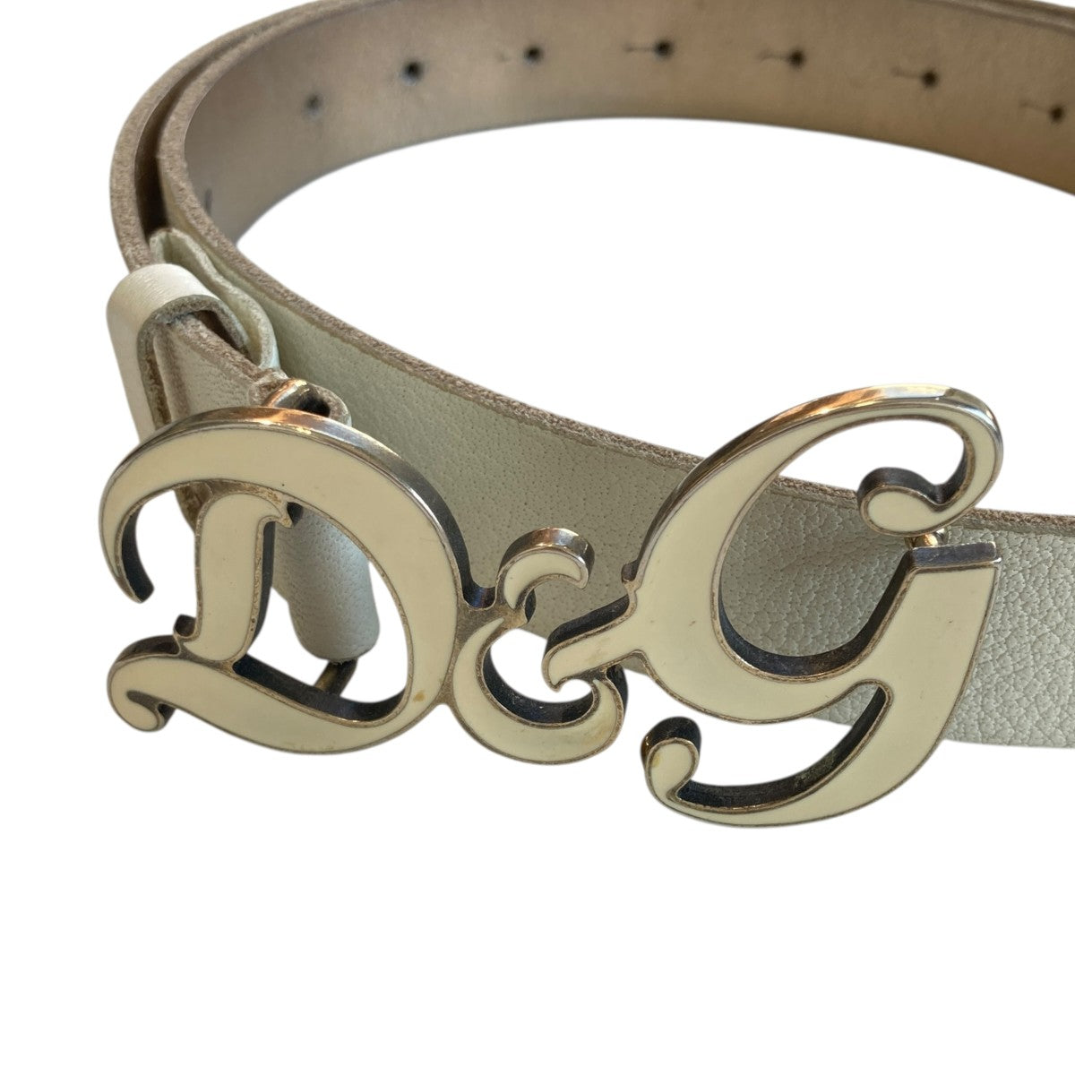 DOLCE ＆ GABBANA(ドルチェアンドガッバーナ) ベルト ホワイト サイズ