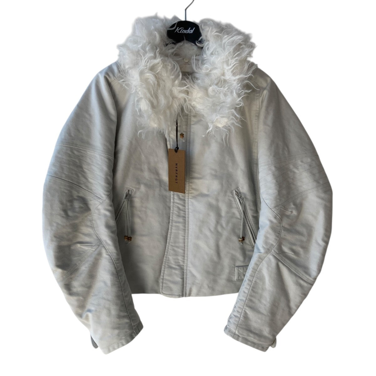 NVRFRGT PADDED SHEARING COLLAR BIKER JACKETジャケットNF252J03 古着・中古-1枚目のアイテム画像