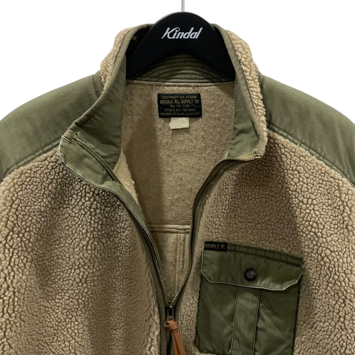 ジップアップフリースジャケット Funnel-neck faux-shearling jacket ファネルネック フェイクシアリング ジャケット 782758393001