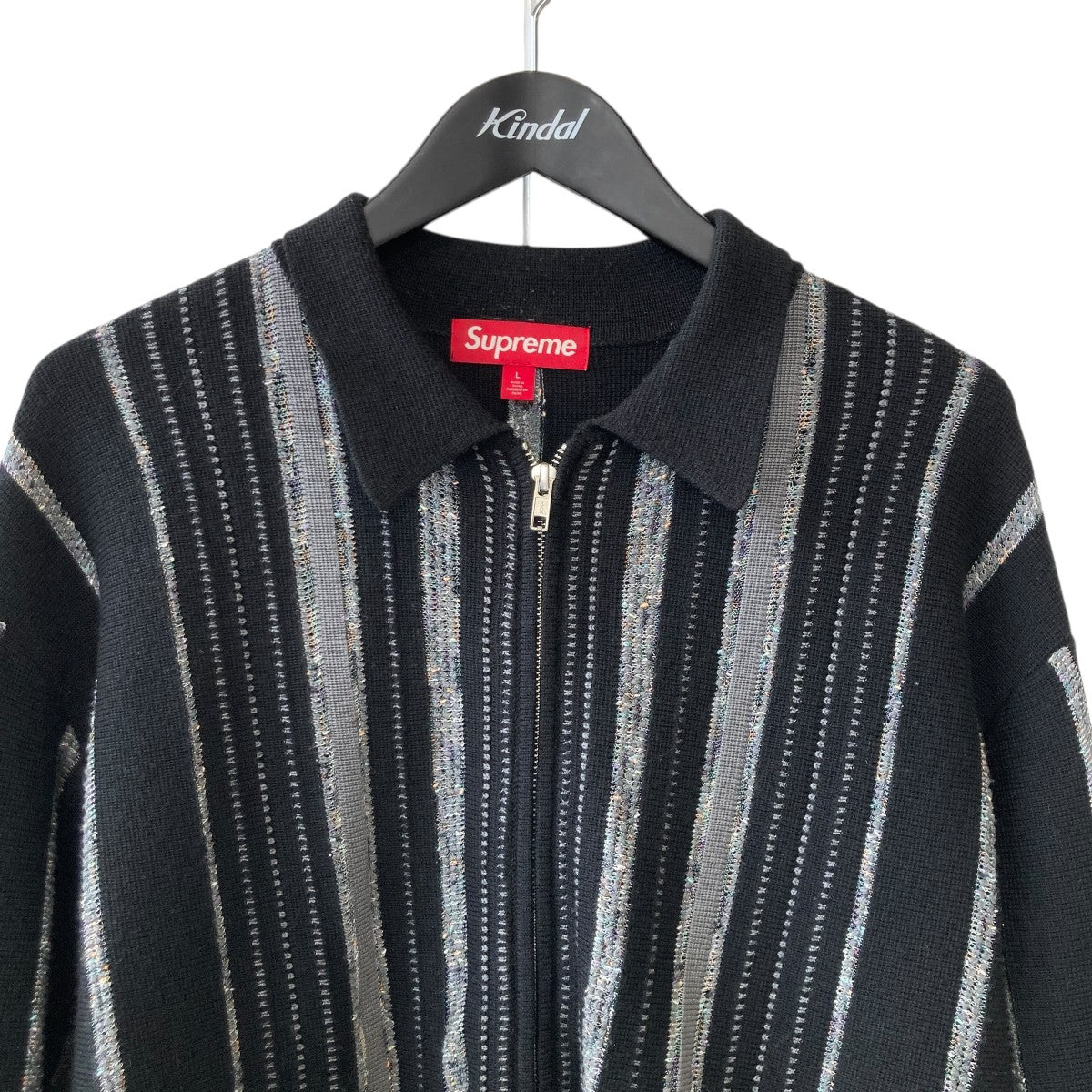 Supreme 24AWSpeckle Stripe Zip Up Cardiganストライプジップアップカーディガン 古着・中古-3枚目のアイテム画像