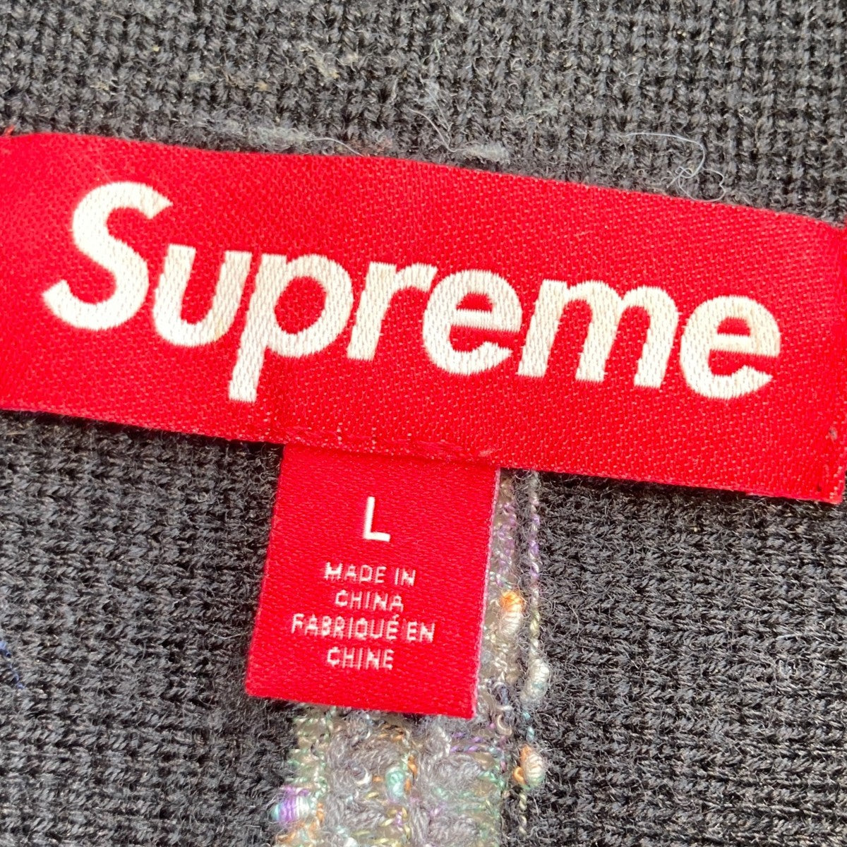 Supreme 24AWSpeckle Stripe Zip Up Cardiganストライプジップアップカーディガン 古着・中古-5枚目のアイテム画像