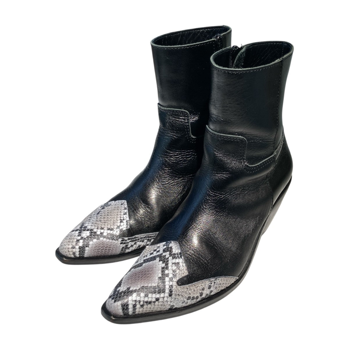 SNAKESKIN-PRINT BOOTSブーツJP-K104-001
