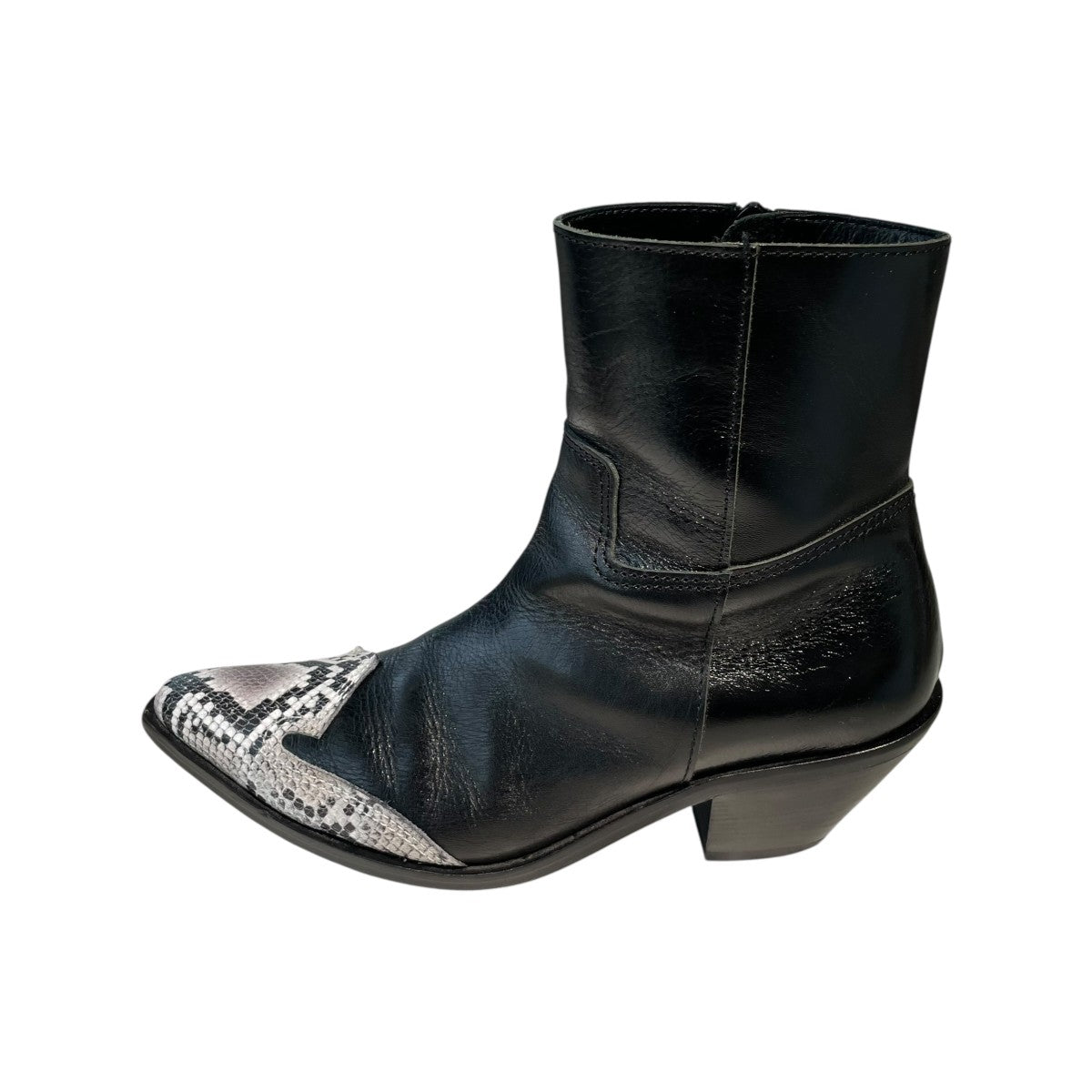 SNAKESKIN-PRINT BOOTSブーツJP-K104-001
