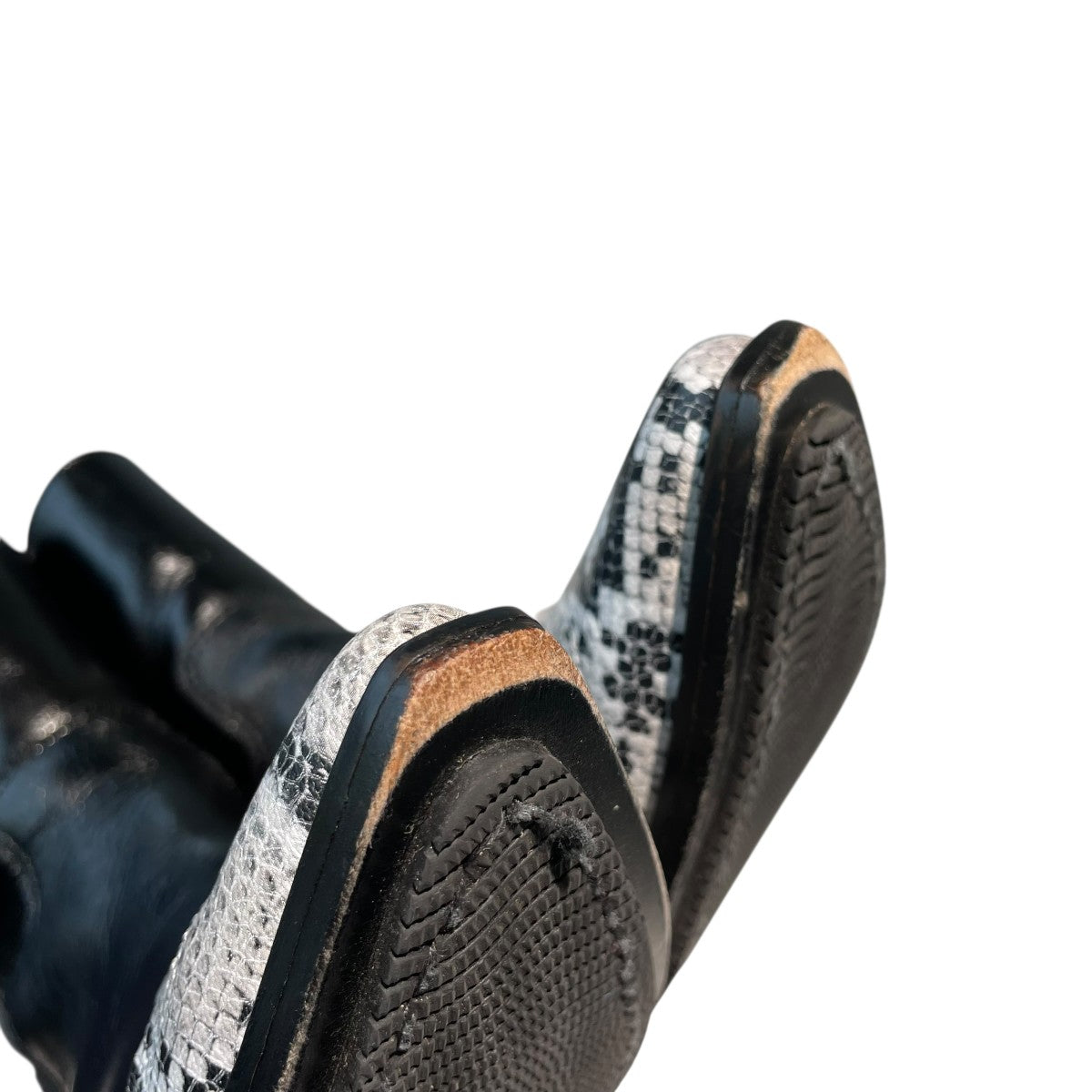 SNAKESKIN-PRINT BOOTSブーツJP-K104-001